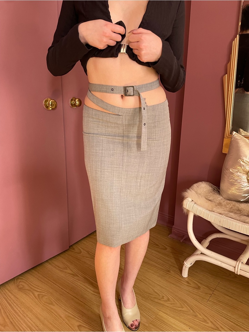 Spring/Summer 1997 Dirk Bikkembergs Wrap Around Belt Skirt